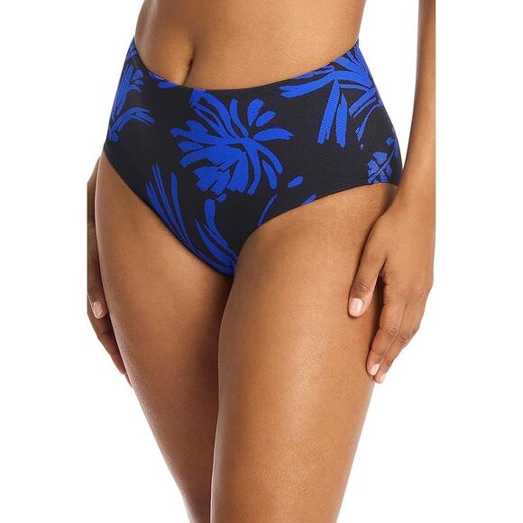 Sea Level Tradewind Night Sky High Waist Floral Print Bikini Swimsuit Bottoms 8 - Picture 1 of 13